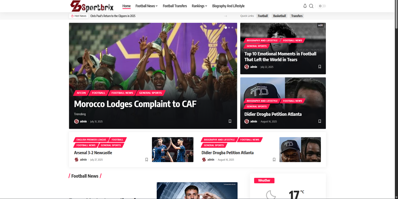 Development Of Sportbrix
